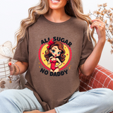 Playful Vintage-Inspired Graphic Tee, All Sugar No Daddy Unisex Tee