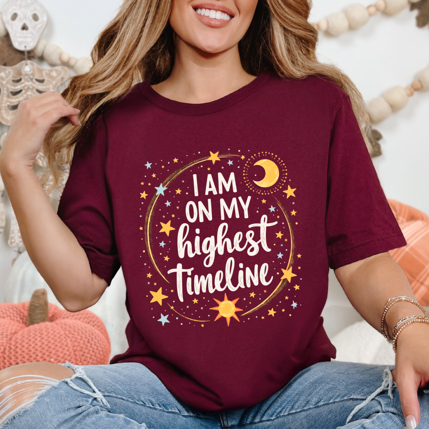 Highest Timeline Cosmic Affirmation T-Shirt
