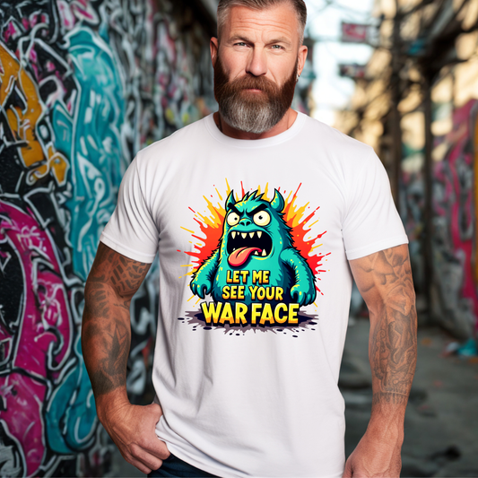 Sarcastic Let Me See Your War Face Monster Tee