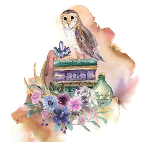 Watercolor Owl Print
