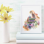 Watercolor Owl Print