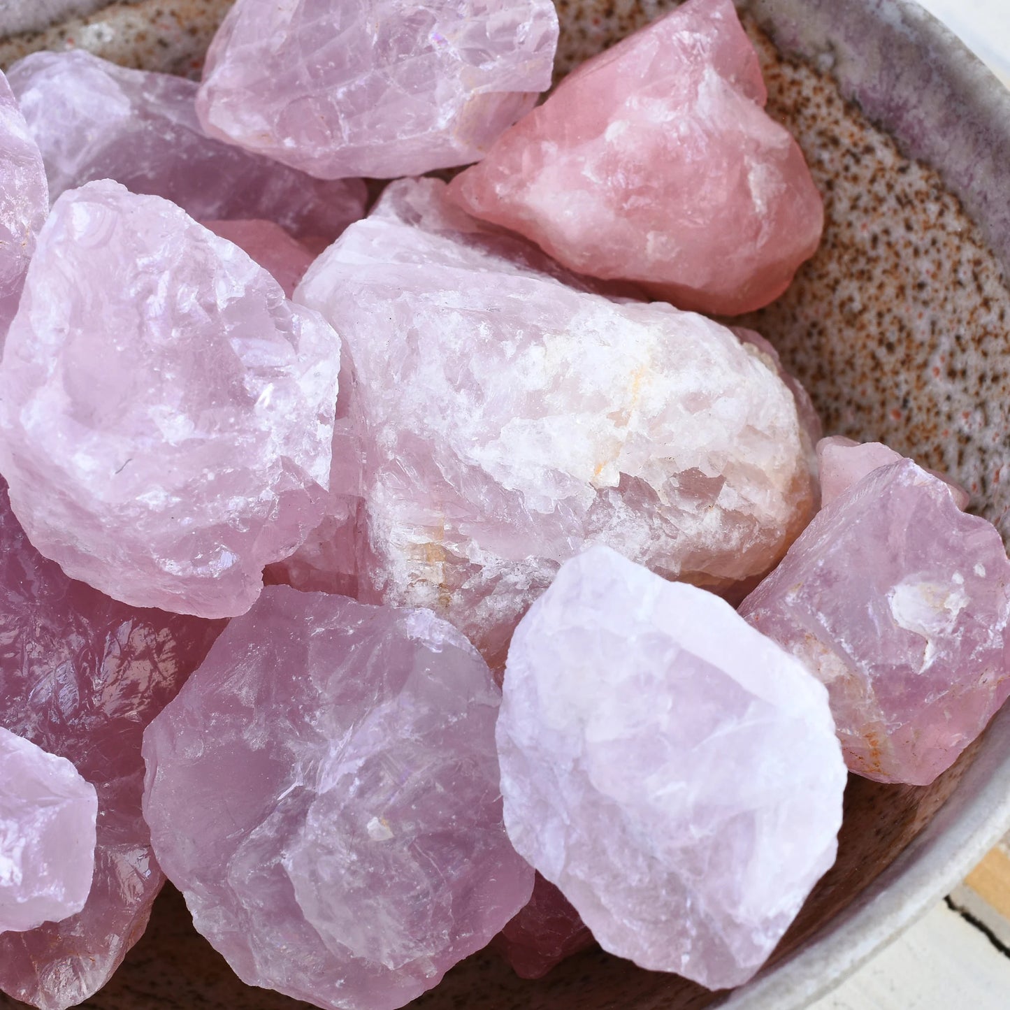Untumbled Rose Quartz Crystal – Alchemy Emporium