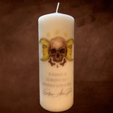 Skull & Moon Pillar Candle