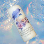 Skull & Raven Floral Pillar Candle