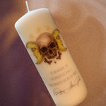 Skull & Moon Pillar Candle