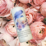 Skull & Raven Floral Pillar Candle