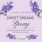 Sweet Dreams Lavender Spray - Pillow Mist - Sleep Mist - Essential Oil Sleep Spray - Lavender Dreams Mist - Deep Sleep Pillow Spray