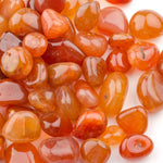 Carnelian Crystals - Polished Carnelian Crystal - Tumbled Carnelian Stones - Carnelian Tumbled - Crystals for Courage - Prosperity Stones