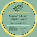 Rosemary & Lemon Intention Candle