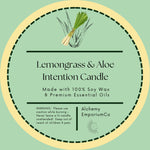Lemongrass & Aloe Intention Candle