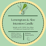 Lemongrass & Aloe Intention Candle
