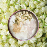 Jasmine & Ginger Candle - 4 oz Intention Soy Candle - 4 oz Soy Candle - White Quartz Crystal Intention Candle - Dream and Prophetic Candle