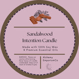 Sandalwood & Amethyst Intention Candle