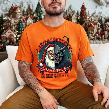 Krampus In The Sheets & Santa in the Streets Horror Holiday Tee