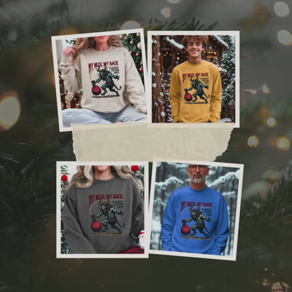 Sarcastic Krampus My Neck My Back Horror Graphic Sweater