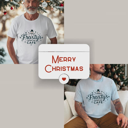 Frosty's Snowflake Café Christmas T-Shirt
