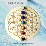 Flower of Life Crystal Chakra Grid