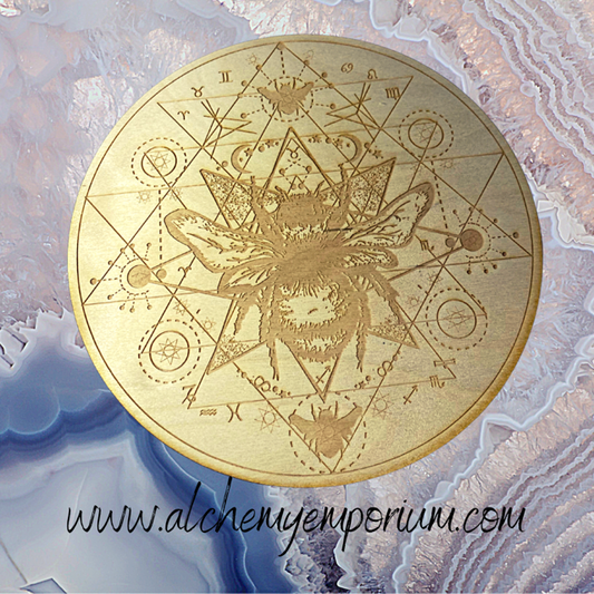 Honey Bee Sri Yantra Crystal Grid