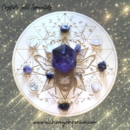 Honey Bee Sri Yantra Crystal Grid